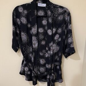 Veronica M Vintage lightweight Floral Blouse women’s top size L